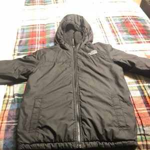 The north face, black, (Boys) M, reversible jacket